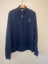 Rugby World Cup 2015 Webb Ellis Cup Collection Navy Quarter Zip Sweatshirt XL