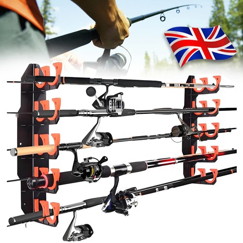 Wall fishing rod holder - wall,