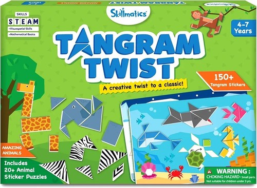 Skillmatics tangram puzzles - skillmatics,