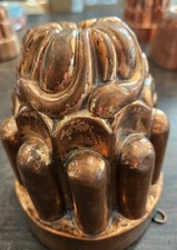 Antique copper jelly mold by