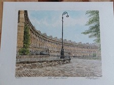 Bath Royal Crescent signed