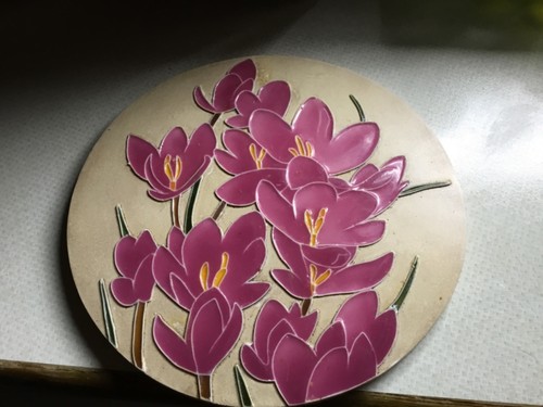 Round decorative plaque - round,