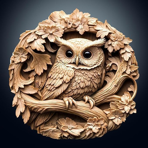 Owl wooden jigsaw puzzle - owl,