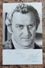 John Thaw "The Sweeney" "Inspector Morse" Hand Signed 5½"x3½" Photo AFTAL COA