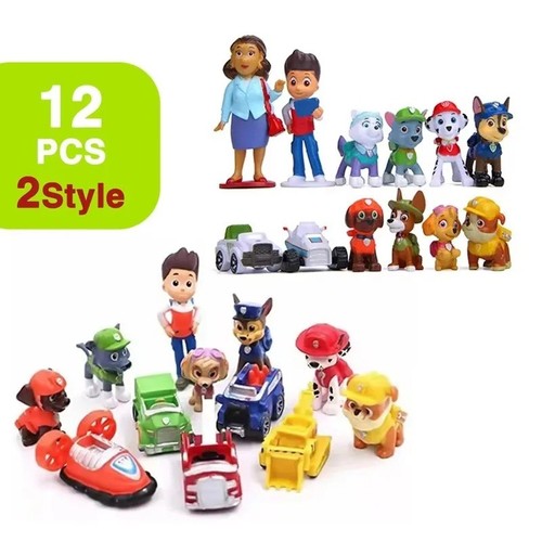 12pcs paw patrol action - 12pcs,