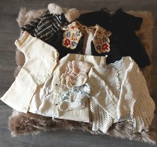 Bundle of Vintage Medium Size Baby Dolls / Teddy Bears Clothing Some Knitted