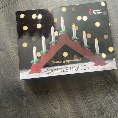 Christmas candle bridge arch - christmas,