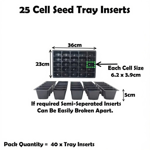 Cell tray inserts - 25, full