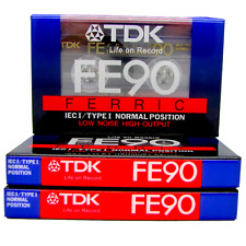 TDK FE90 x3 BLANK AUDIO