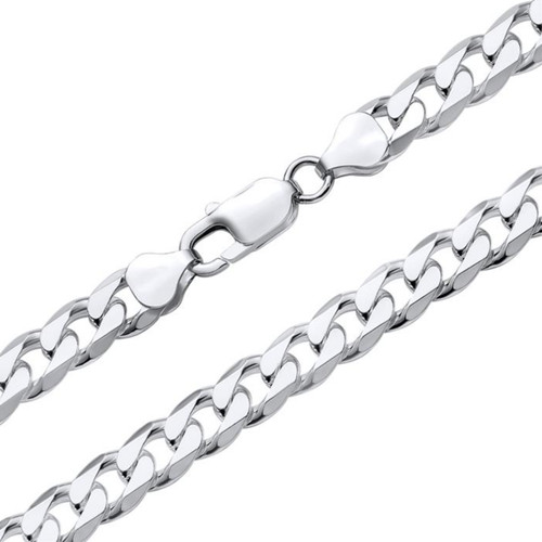 Sterling silver curb chain - silver,