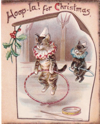 Circus cats clowns hoop la - as,