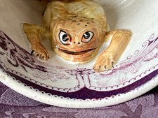 Antique swansea pearlware frog - antique,