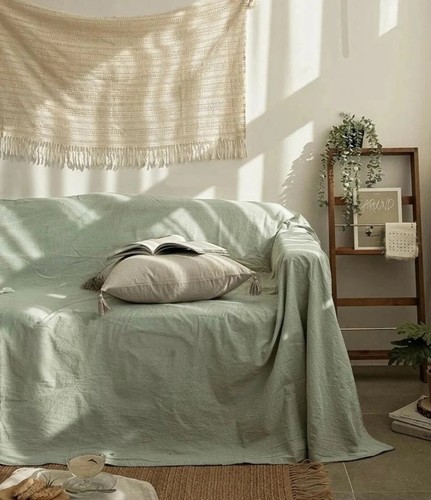 Organic cotton sofa cover - organic,