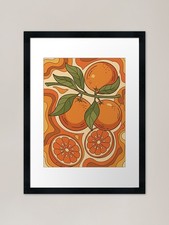 Retro Orange Botanical