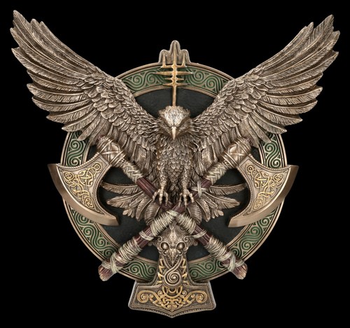 Viking wall plaque wings - viking,
