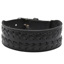 Genuine Leather Braided Dog