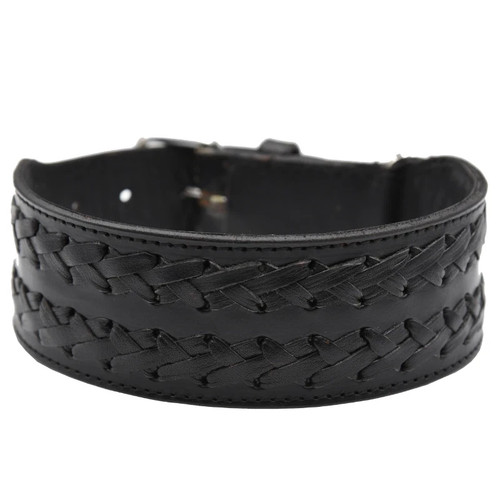 Genuine leather braided - leather, dog