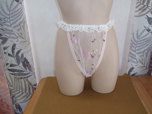 Sissy very sheer nylon frilly - sheer,