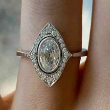 Antique Art Deco Style Oval