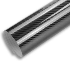 5D High Gloss Black Carbon Fiber Vinyl Car Wrap Film Air Bubble Free