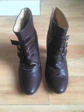 Ladies brown Destroy Ankle Boots  U.K. 5