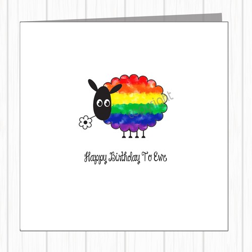 Lgbtq gay pride rainbow sheep - rainbow,