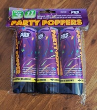 5 packs Party Cannons - Confetti Foil - 11cm Weddings, Birthdays, New Years