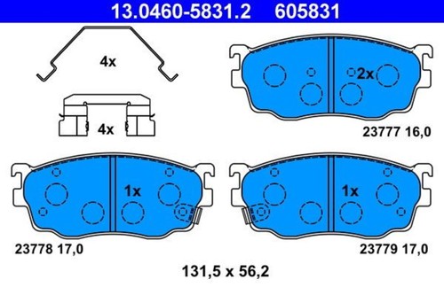 Disc brake pad - disc, ate