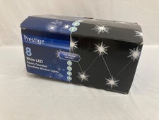 PRESTIGE Battery Operated Snowflake Window Lights 8x - CG D17