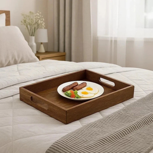 Rustic wooden serving - wooden, tray
