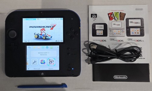 Nintendo 2ds black blue - nintendo,