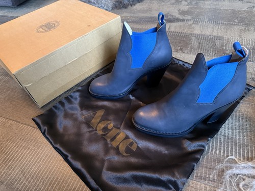 Acne studios leather chelsea - acne,