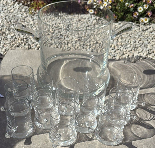 Dartington crystal punch bowl