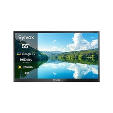 SYLVOX 55" Smart Outdoor TV  Full Sun 2000nit IP55 Waterproof TV Dolby Atmos