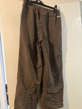 Girls Brownies Brown Trousers Size Waist 32”