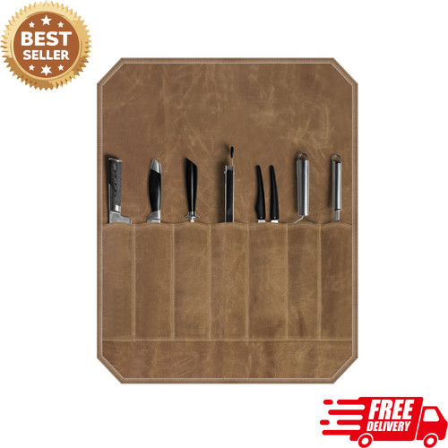 Wax canvas knife roll - roll, chef