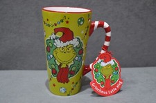 The Grinch Tall Latte Green Ceramic Mug Hot Chocolate Tea Coffee Cup Xmas Gift