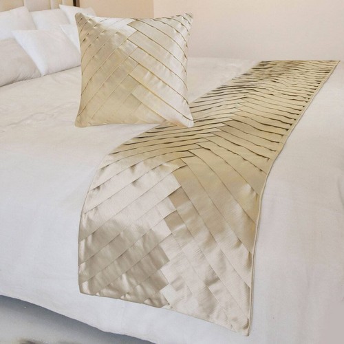 Designer ivory satin - designer, bed