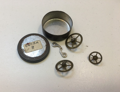 Swiza vintage clock - vintage, train