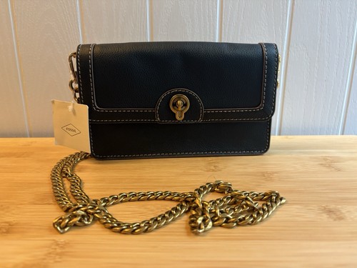 Fossil ainsley black leather - fossil,