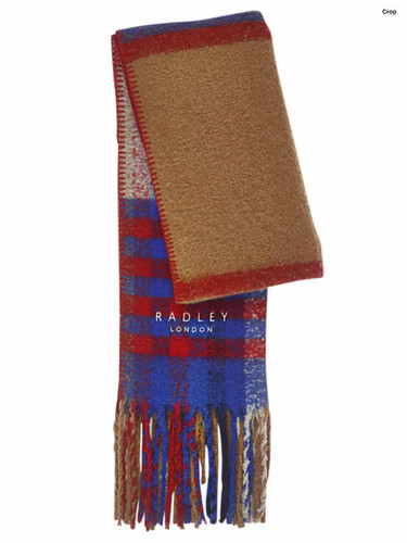 Radley fluffy check scarf - radley,