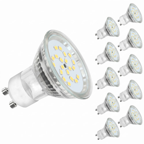 10x gu10 led bulbs spot - led, light