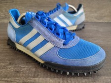 Adidas Vintage Marathon TR Blue Sneakers Made in West Germany Sz 7.