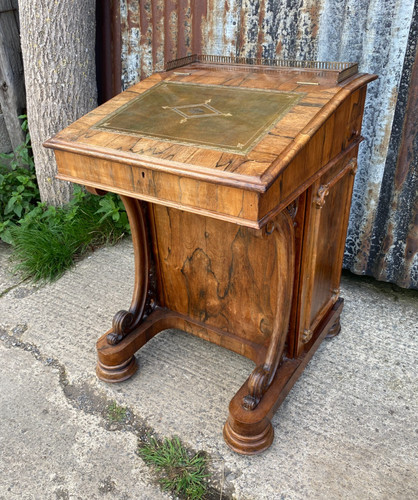 Victorian rosewood davenport - victorian,