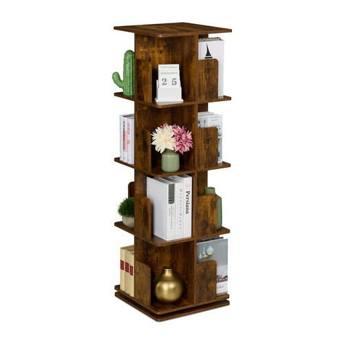 Rotating bookshelf book tower - bookshelf,