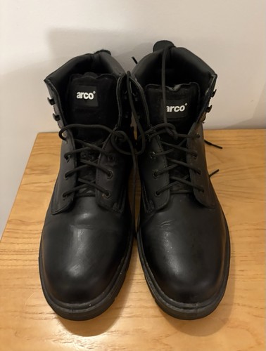 Arco black work boots