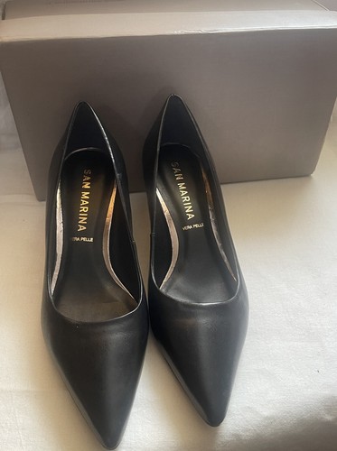 San marina black pointed court - marina,