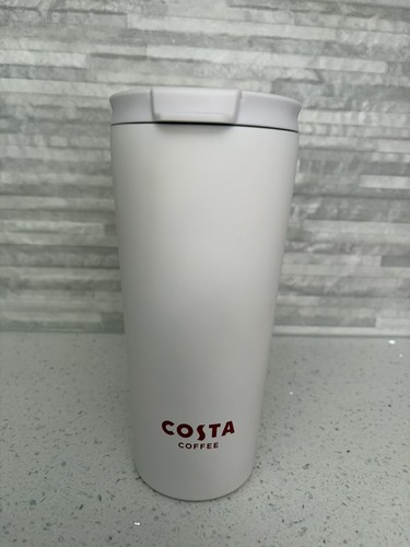 White soft touch travel mug - touch,