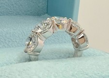 18K White Gold Round Cut Lab