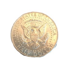 1964 John F Kennedy Silver Half Dollar,  12.5g, .900  (JFKR)